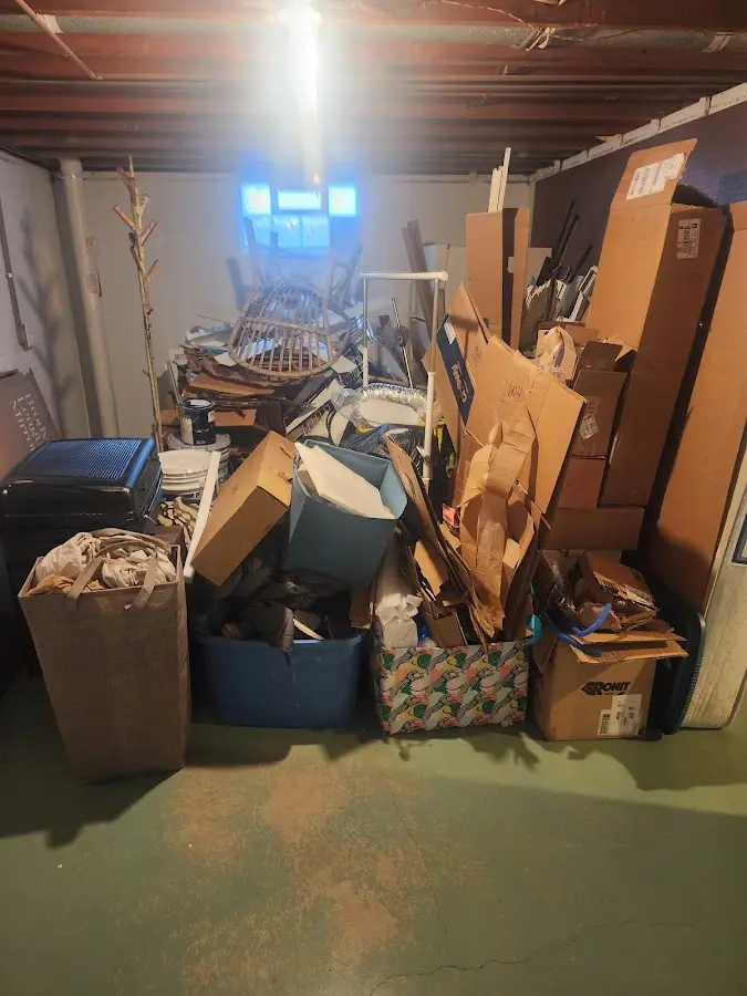 Roll-off dumpster container at job site for Concrete Dumpster Rental in Brigantine